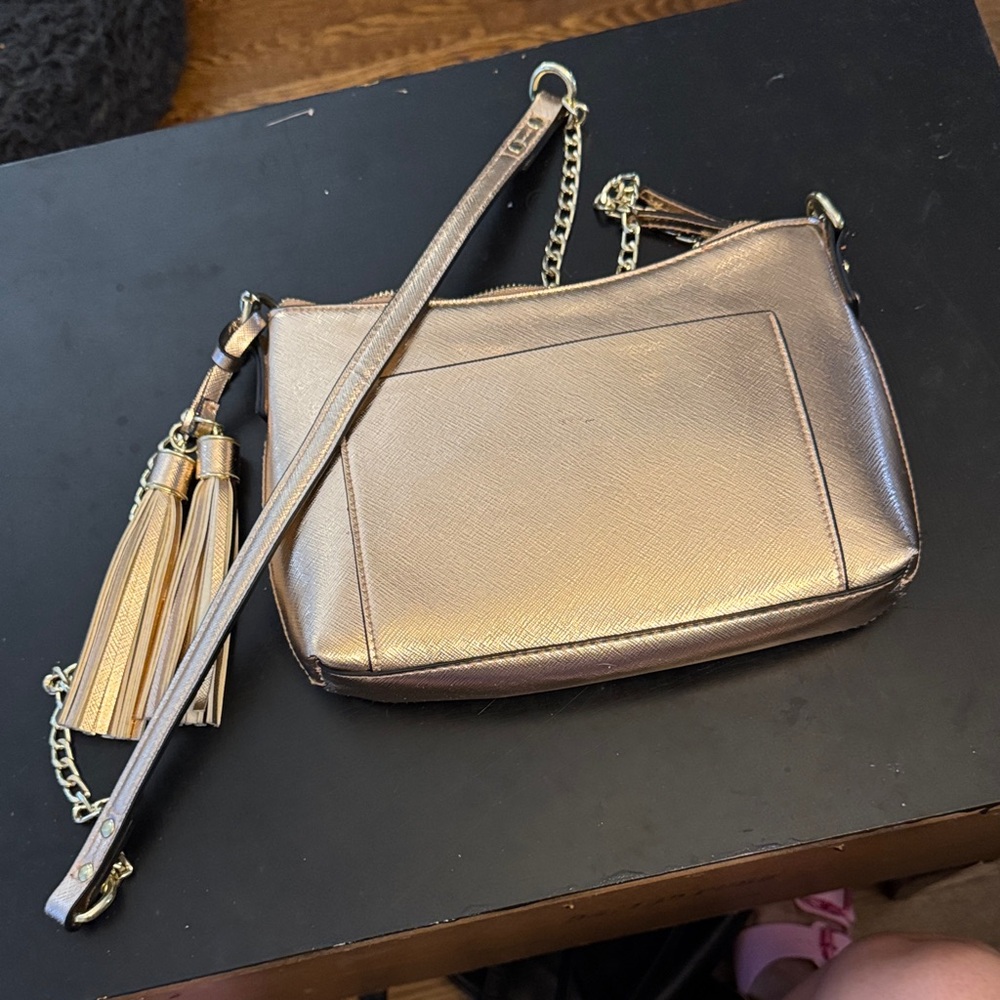 Target Metallic Gold Crossbody Bag